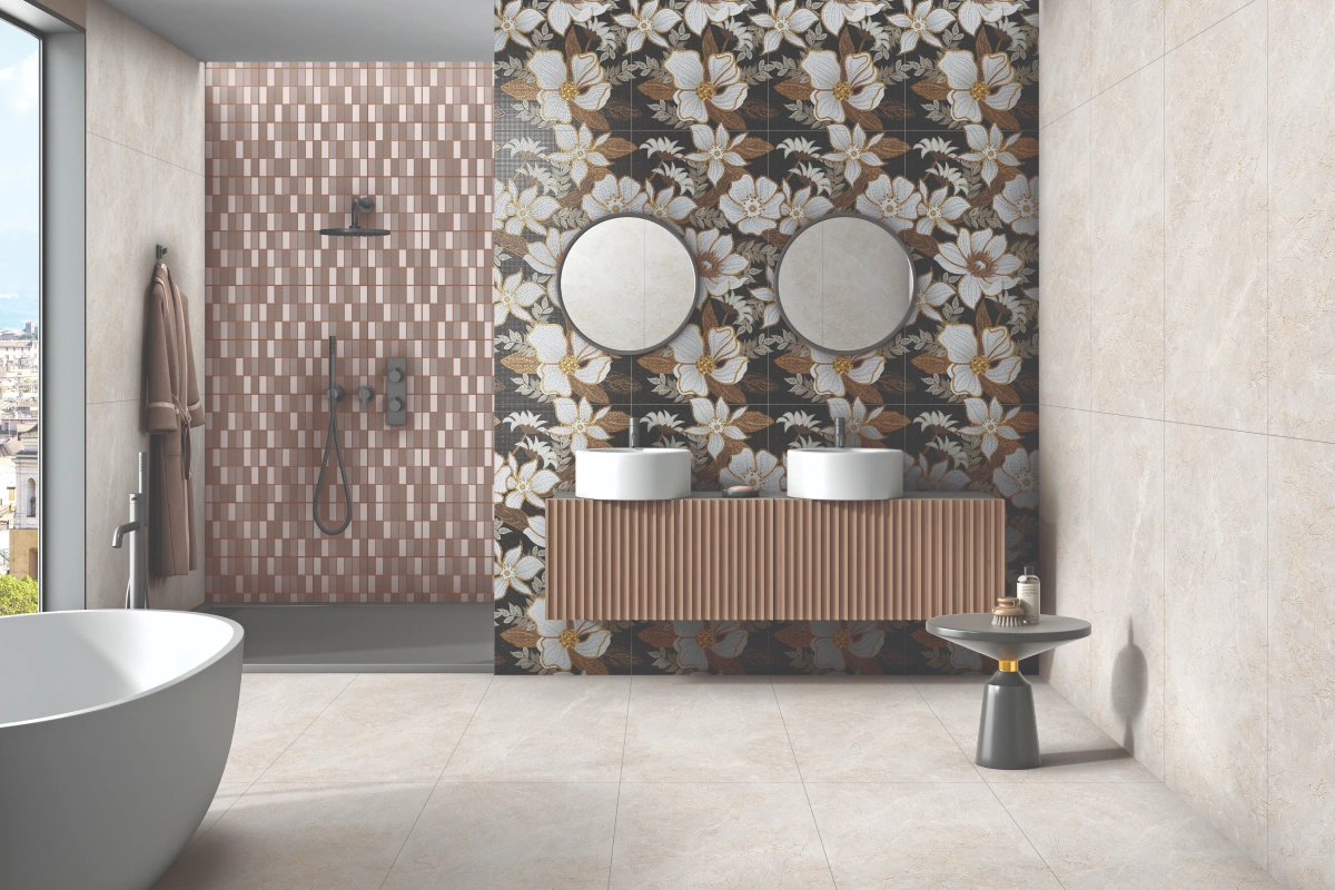 521 MOSAIC BLACK FLOWER AND LP DOVER GREY