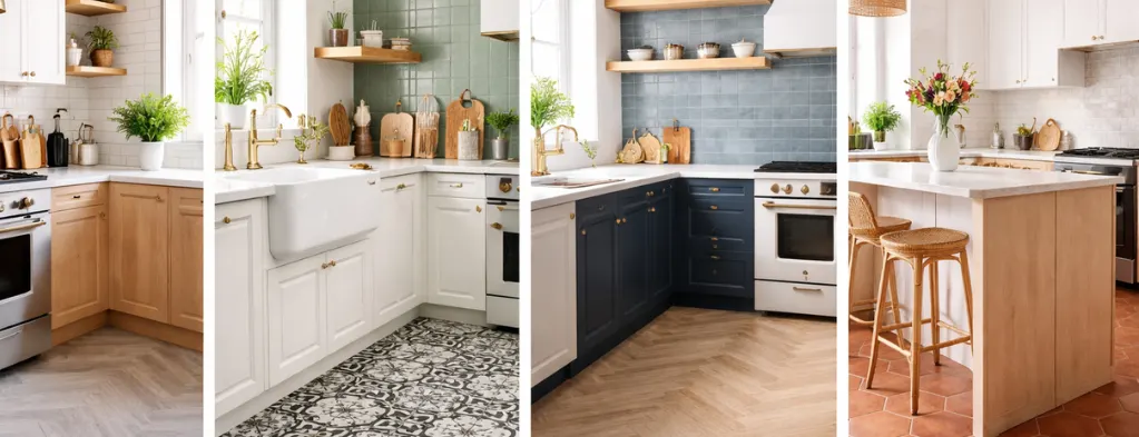 Best Kitchen Tile Colour Combinations for Walls and Floors