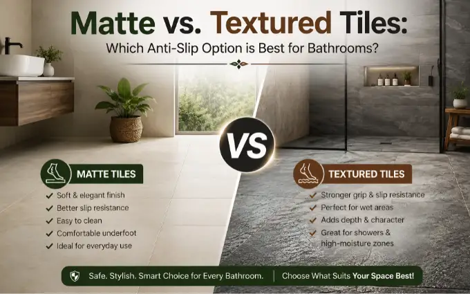 Matte vs. Textured Tiles Key Comparison