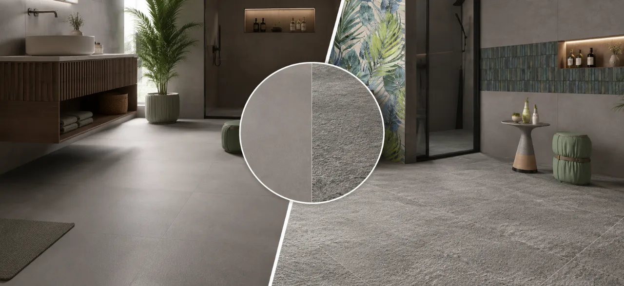 Which Anti Slip Bathroom Tiles Are Best? Matte vs Textured Explained
