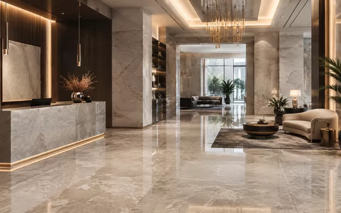 Hotel Lobby & Reception Area Flooring Choice
