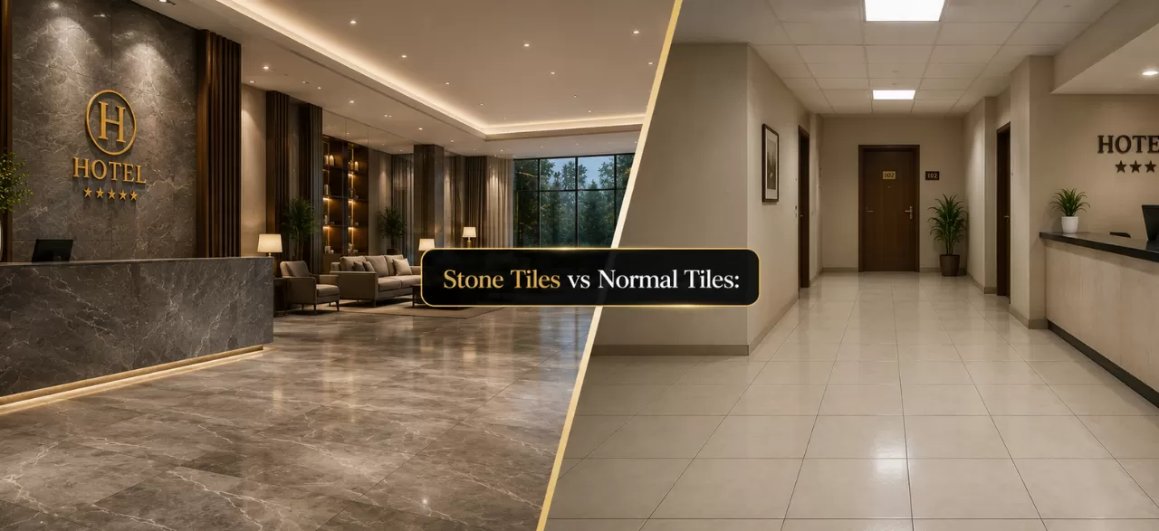 Stone Tiles vs Normal Tiles: Which Is Better for Hotels and Hospitality Spaces?