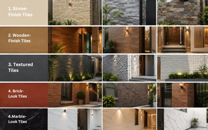 Stone-Finish Tiles for a Natural Look