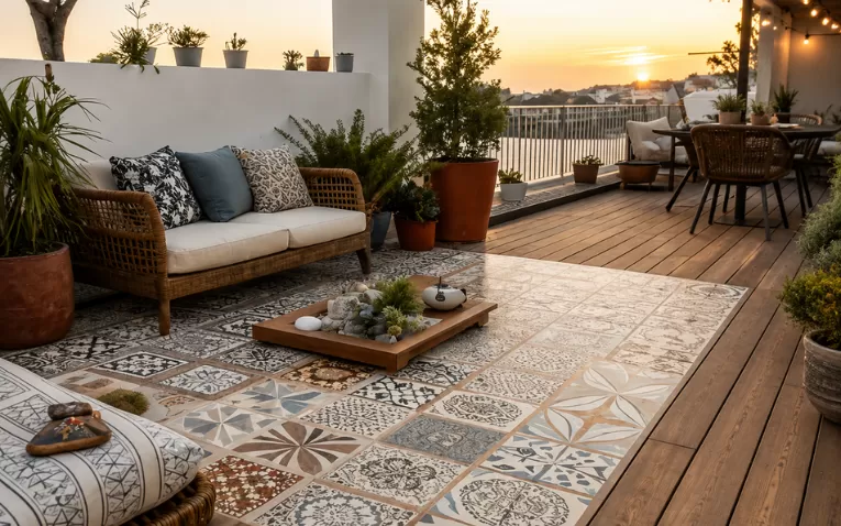 Patterned Terrace Tiles