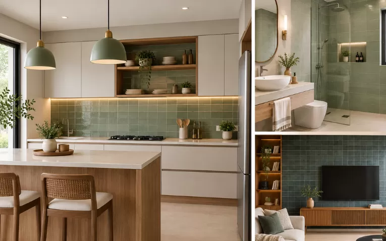 Sage Green trending Interior Tile Colours