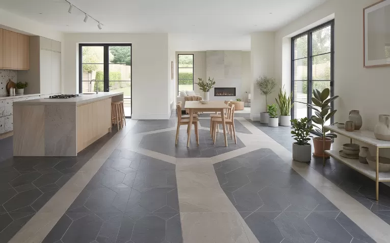 Coordinated Tiles for a Seamless Home for home flooring