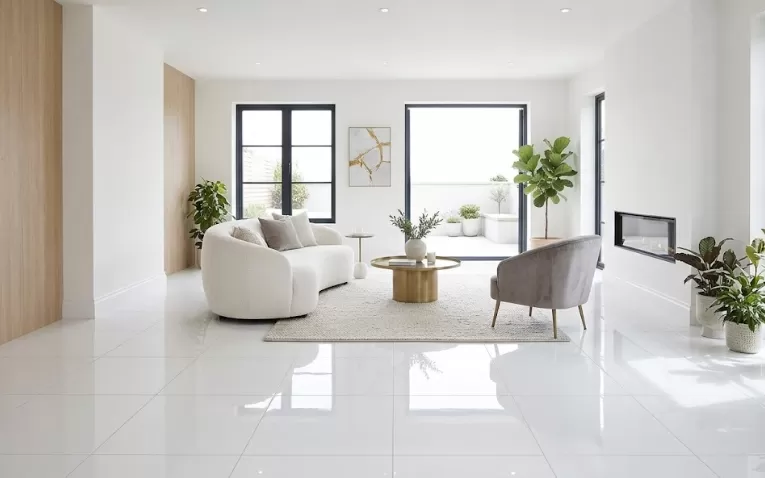 Glossy Tiles for living room