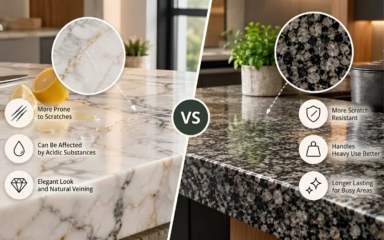 Marble and Granite Difference