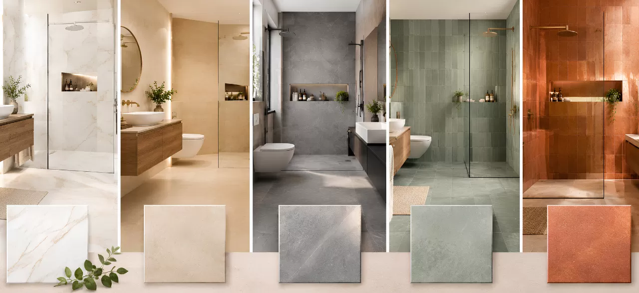 What Is the Best Bathroom Tile Colour? 15 Stylish Ideas