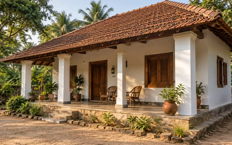 normal village house design