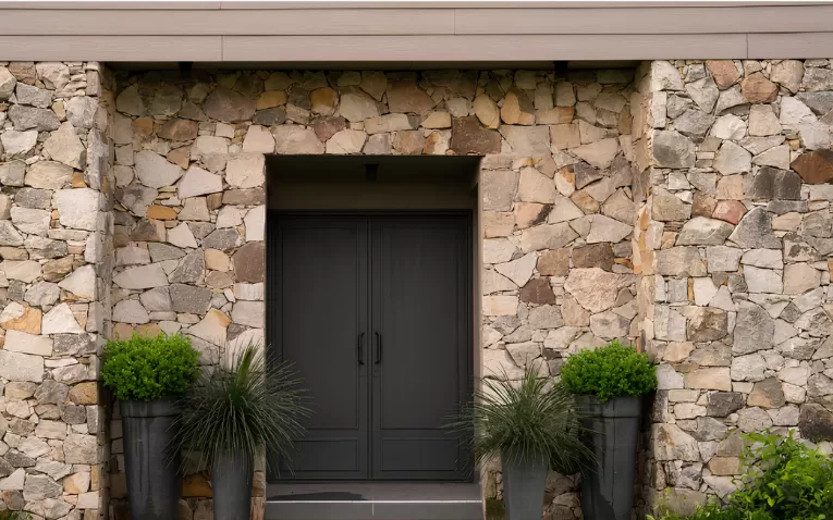 stone house entrance